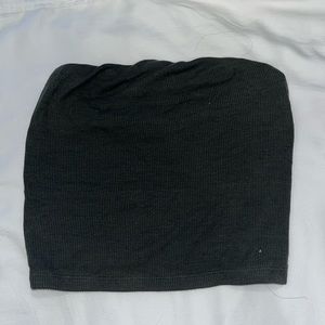 American eagle ribbed tube top XS COLOR GREY ish green